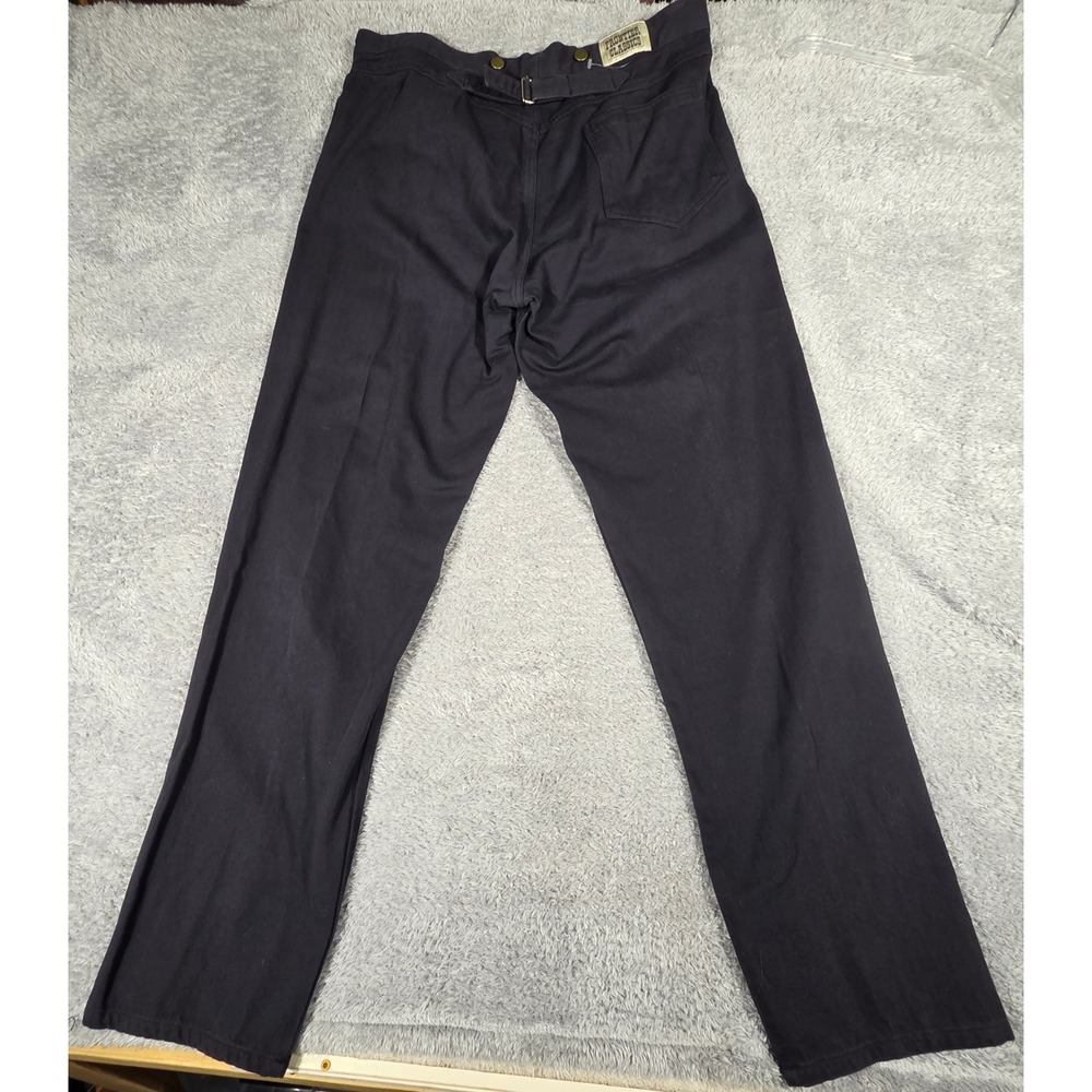 Frontier Classics Trousers Mens 38 Black Excellent Cinch Back Victorian Cowboy